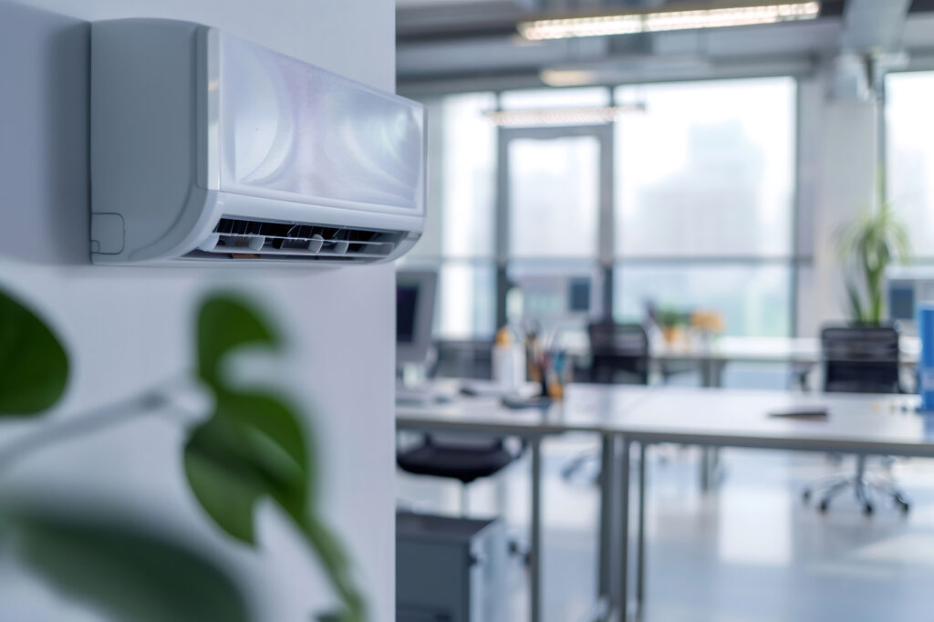 Installation et entretien de climatisation pour bureaux professionnels près de Neuville-sur-Saône.